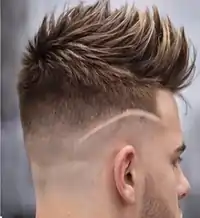 Medium fade haircut